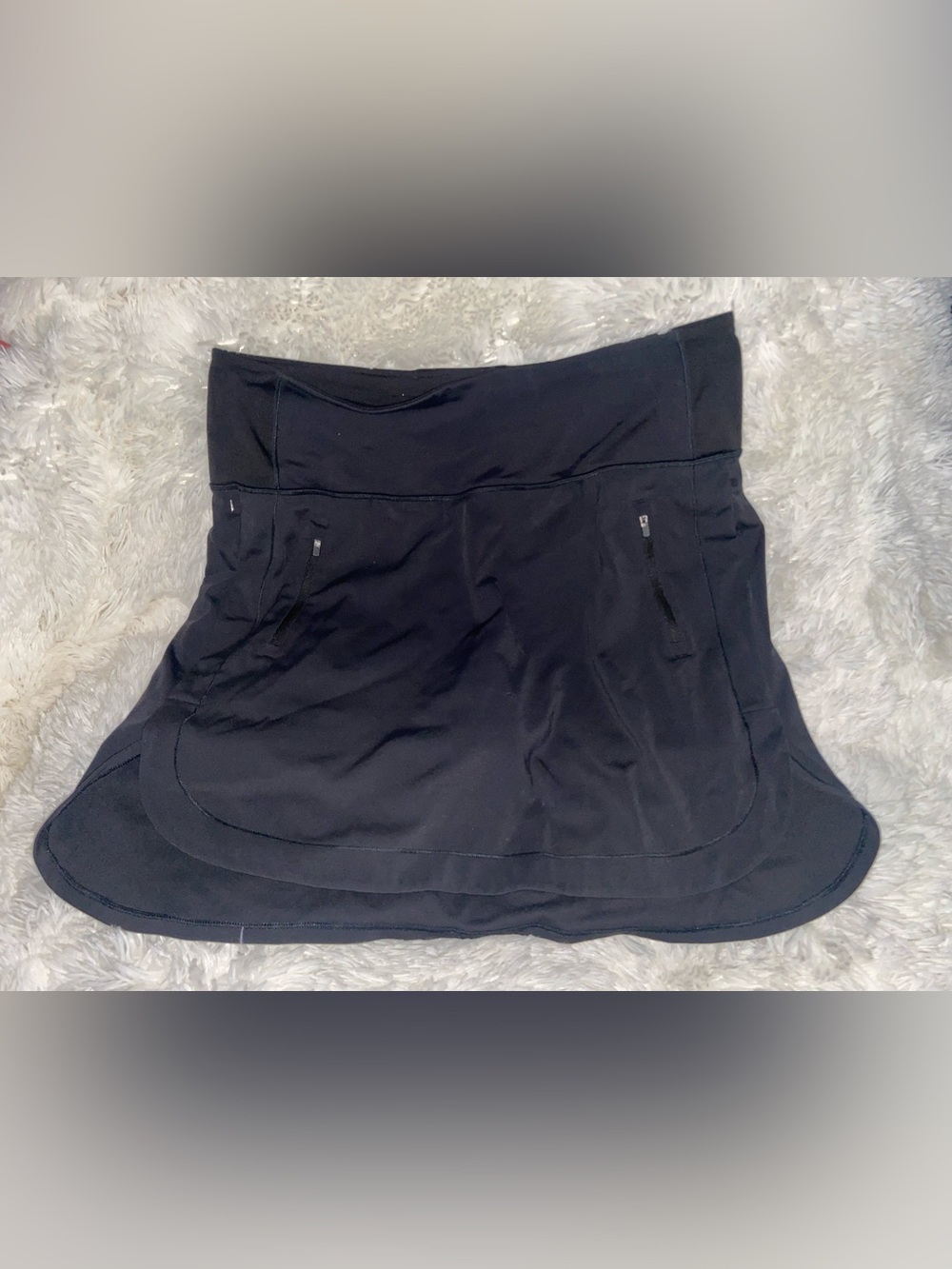Athleta Black Women's Active Skort with Zip Pockets